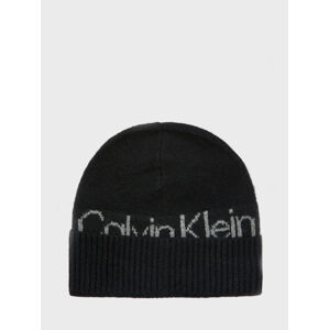 Calvin Klein pánská černá čepice Beanie - OS (BAX)